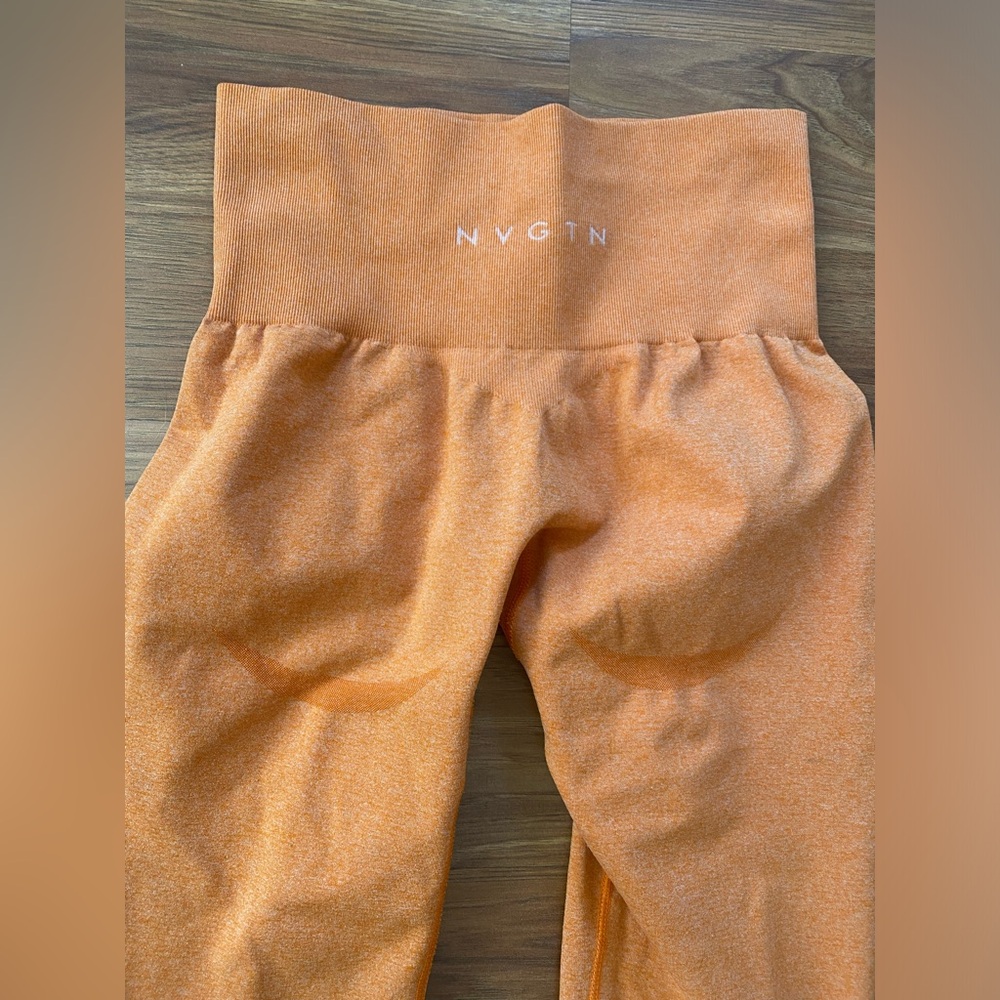 NVGTN orange women’s leggings! Size xs